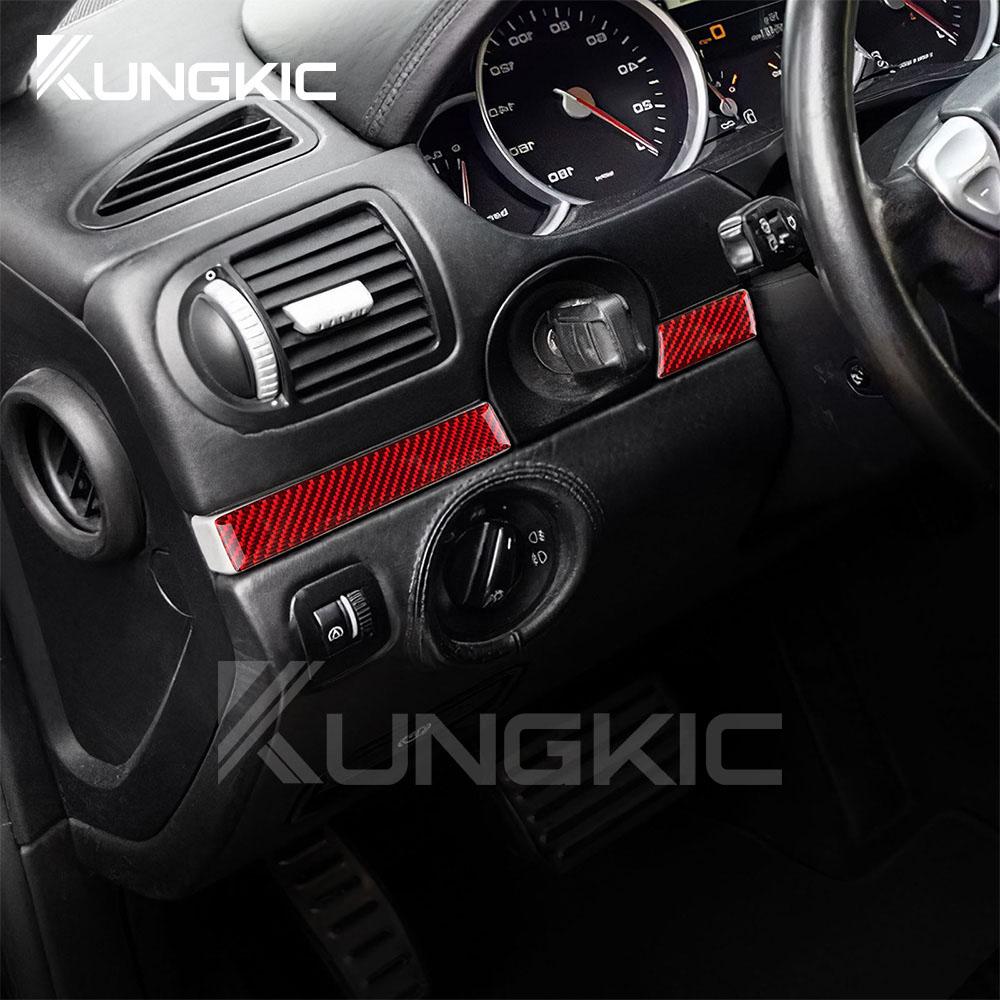Carbon Fiber Style Interior Sticker for Porsche Cayenne 2003 2004 2005 2006 2007 2008 2009 2010 Door Interior Panel