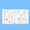 Kids Drawing Toys Sticky Coloring Roll Paper DIY Graffiti Scroll Color Filling Paper Painting Educational Toys for Girl Gift