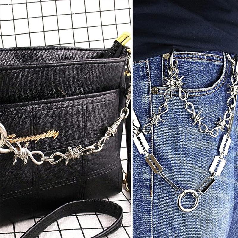 Цепочки-подвески для обуви, модные крутые металлические цепочки в стиле панк «сделай сам», подвески для обуви, аксессуары для сабо