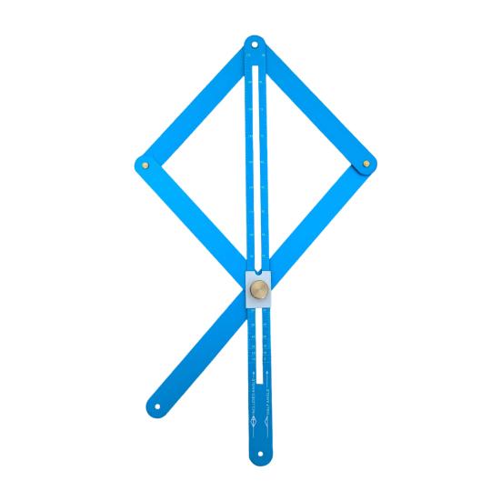 Угловой угломер со шкалами, высокоточный многофункциональный диагональный угольник из алюминиевого сплава, линейка, транспортир, инструменты для измерения углов при деревообработке