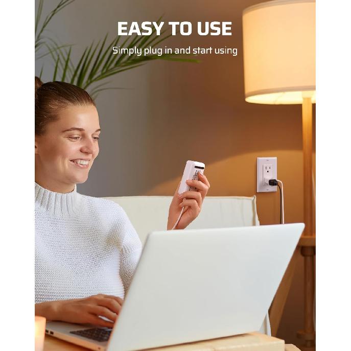 DEWENWILS Plug in Dimmer Switch for Lamp, Table Lamp Dimmer for Dimmable LED/CFL Lights and Incandescent Bulbs, Full Range Slide Control, 5 ft