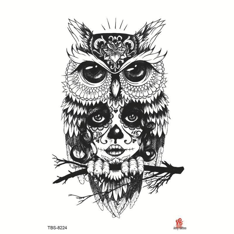 Водонепроницаемый набор тату-наклеек на всю руку с тотемными символами