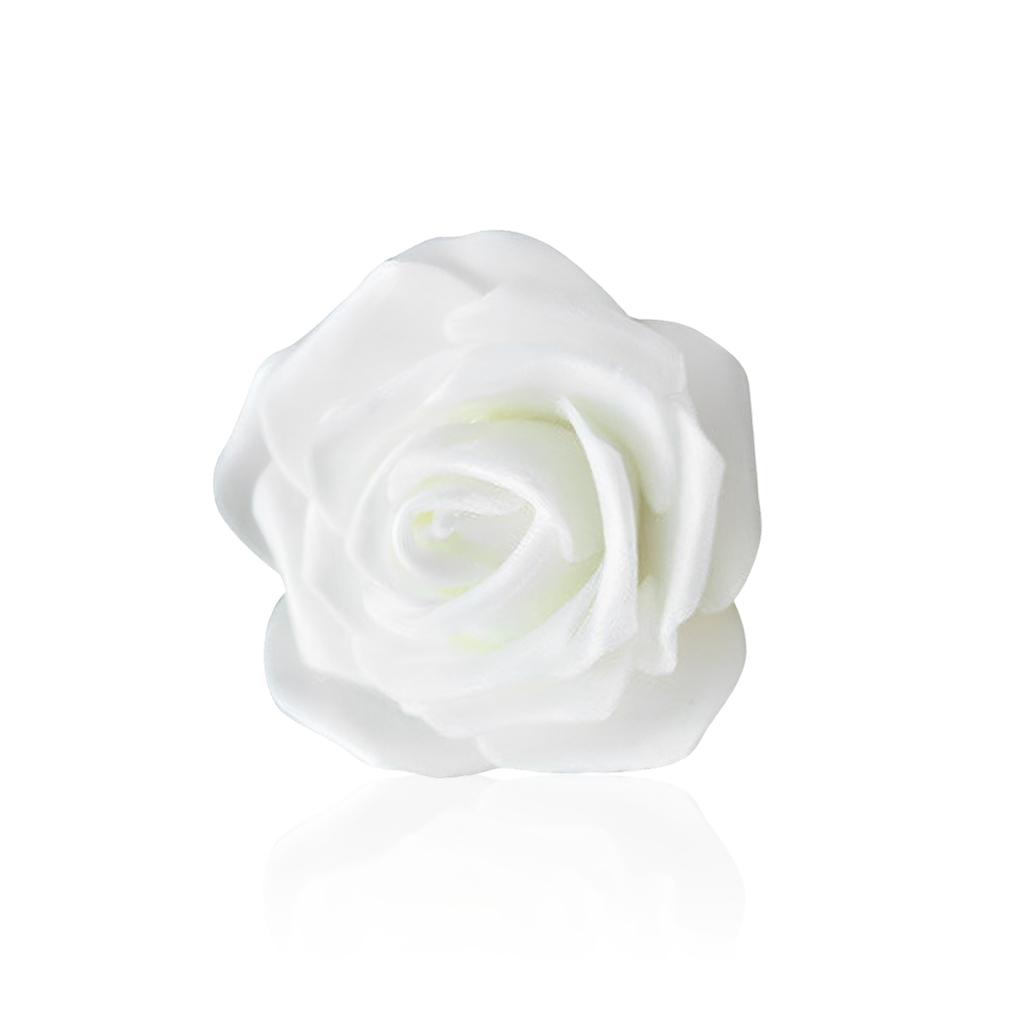 50 Pieces Artificial Flowers PE Foam Lifelike Rose Fake Flower Bouquet Wedding Party Engagement Ornaments Green