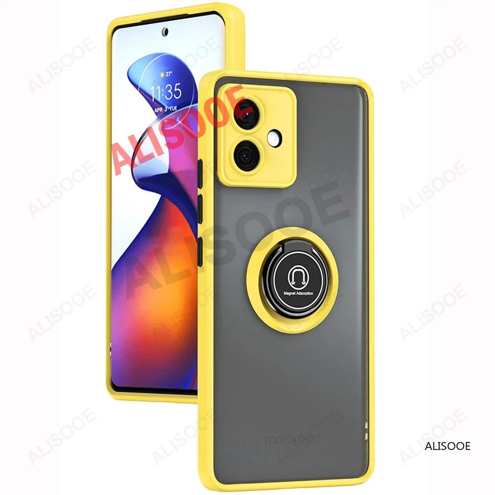 Чехол funda для Motorola Edge 50 Fusion 40 Pro 30 Ultra Neo G85 G84 G54 G14 G24 G34 Чехол с кольцом-подставкой Capa для Moto G53 G23 G13 Обложка