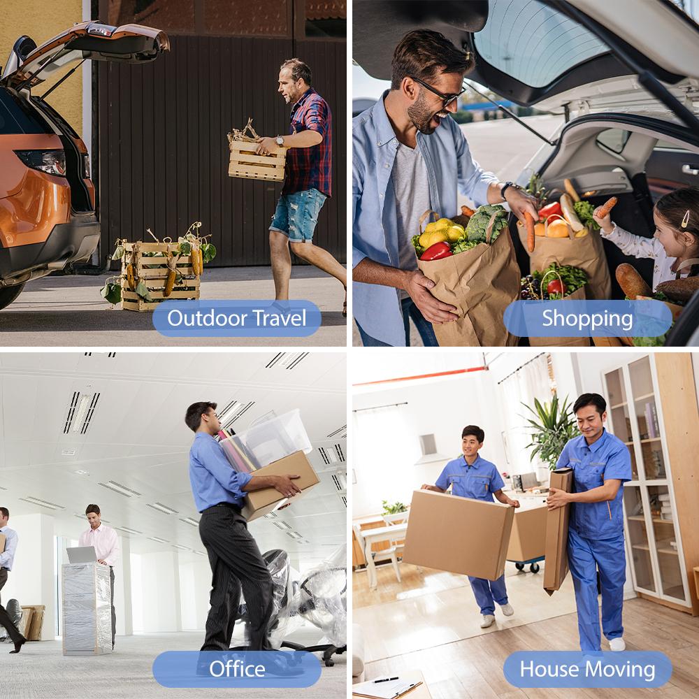 Складная тележка для багажа, 2 колеса, складная ручная тележка, складная тележка для перемещения покупок