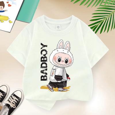 Забавная детская футболка badboy повседневная с коротким рукавом удобная дышащая горячо продаваемая уличная одежда