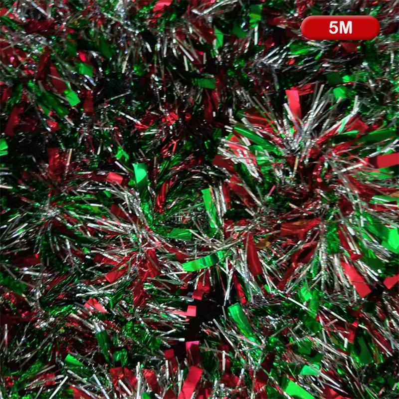 2/5/10 м Сделай сам Рождественские украшения Полоска Разноцветные полоски Венок Рождественская блестящая гирлянда Мишура Лента