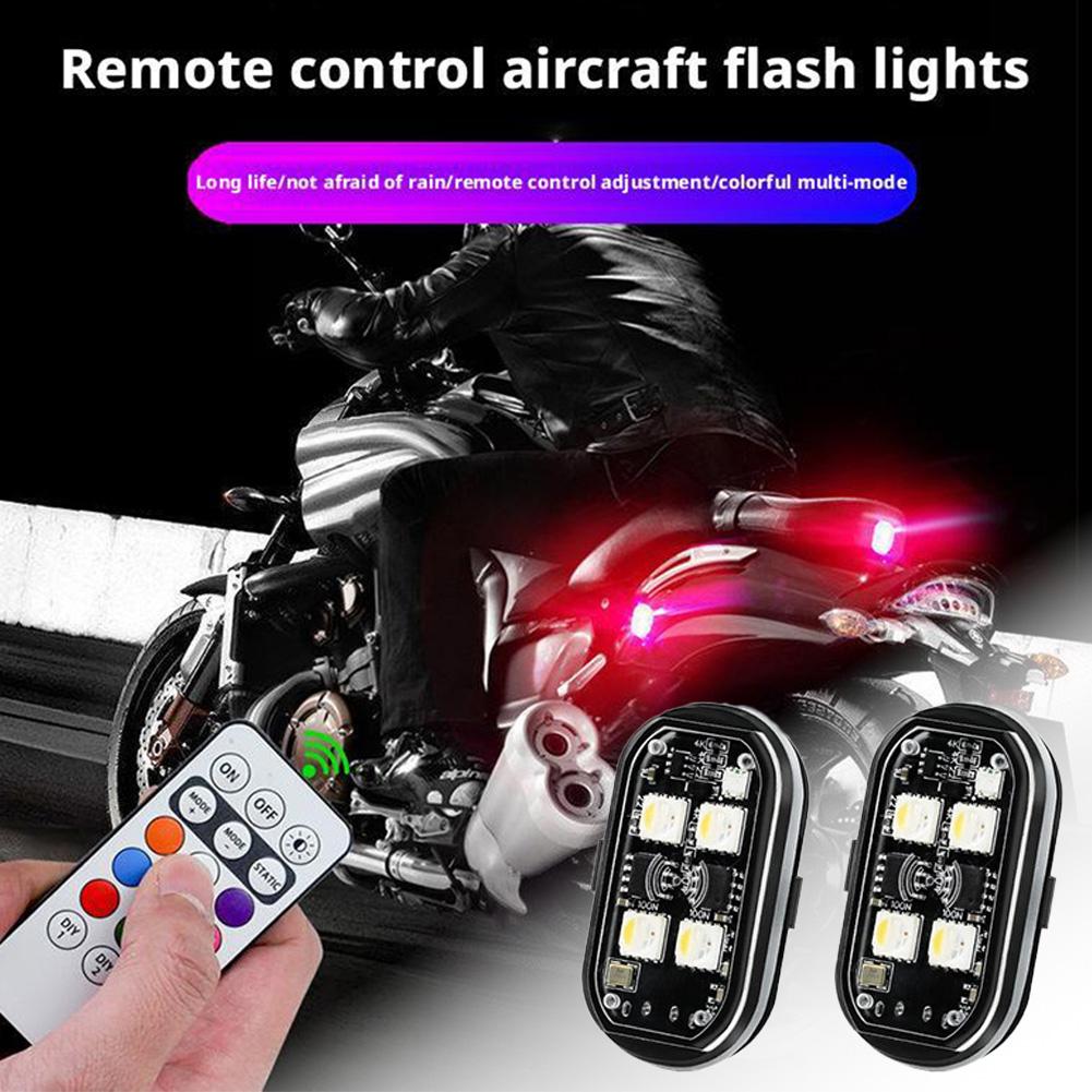 Universal Colorful Flashing Warning Light For Cars And Motorcycles Drone Pilot Light Rechargeable Wireless Car Flashing Lig Y9I3