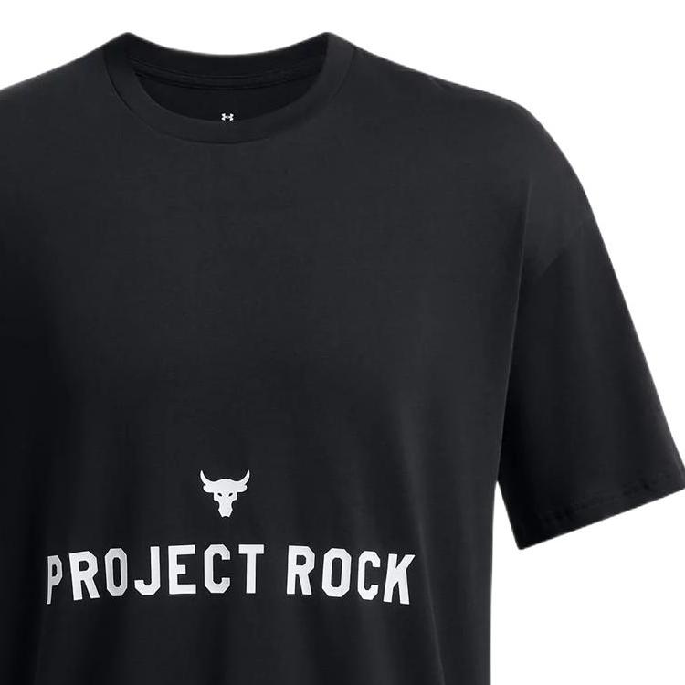 Under Armour Футболка с коротким рукавом и круглым вырезом с надписью Badge Of Honor Letter Print, мужские топы, черная 1386892-001