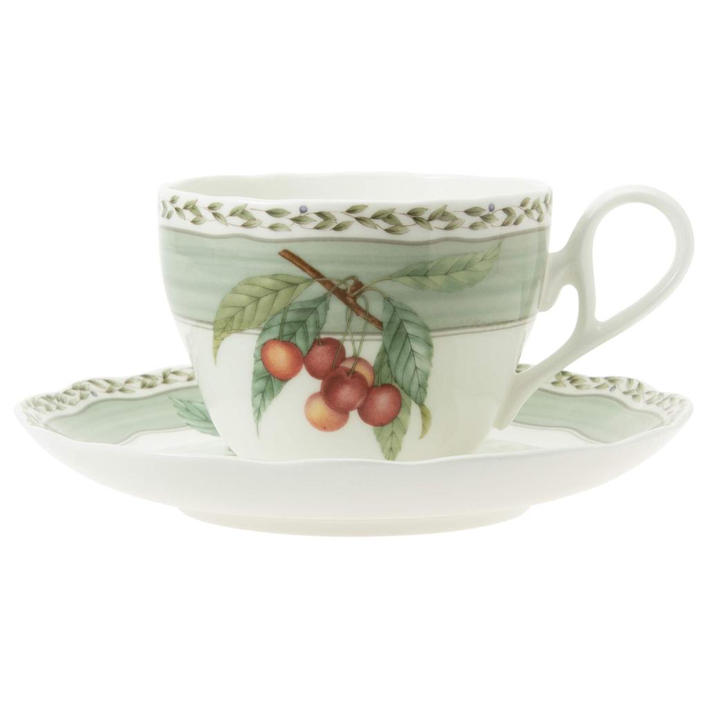 Чашка-блюдце Noritake 250 куб. см Orchard Garden, безопасная для микроволновой печи, костяной фарфор и (Кофе чай) Т97887/4911-1