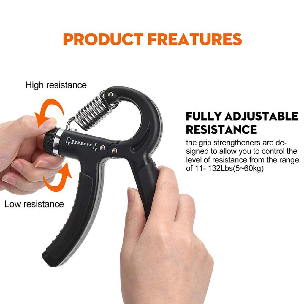 Набор из 6 предметов, тренажер для захвата рук, счетный захват для рук, тренировочный инструмент, регулируемый фитнес-тренажер для запястья, устройство для силовой тренировки, зажим для рук, захват для предплечья