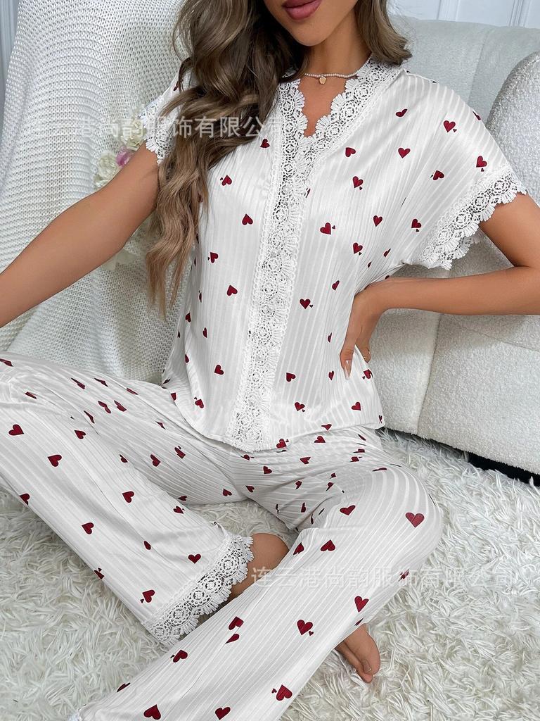 Sexy nightgown sexy women pajamas loungewear two-piece set butterfly suspender skirt nightgown
