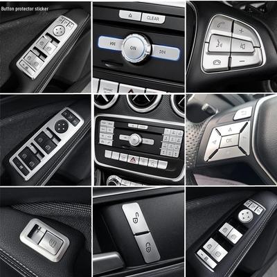 Декоративные наклейки на кнопки центральной консоли для Mercedes GLE/ML/GLS для модификации интерьера
