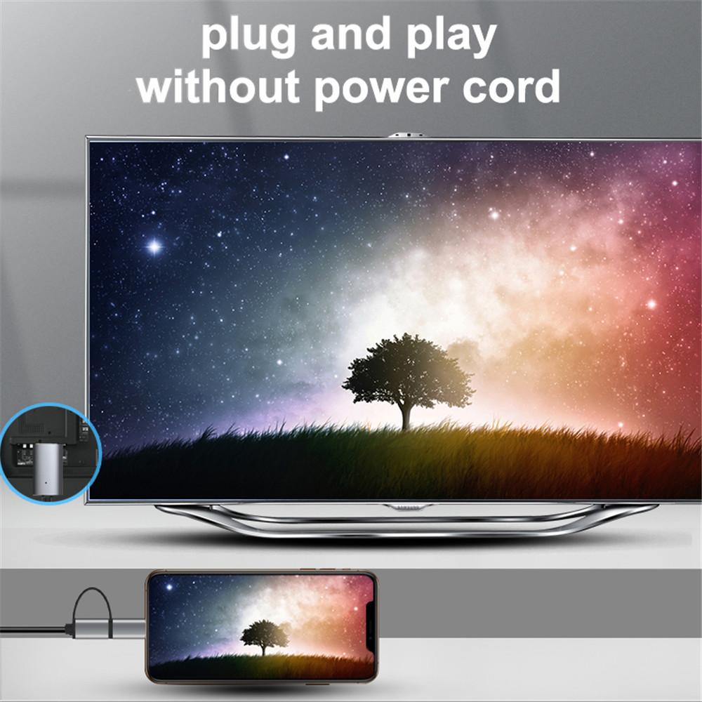 HD 1080P Type C USB 3.0 к HDMI-совместимый кабель для подключения устройств Android к телевизору, проектору, дисплею для телефонов Android, планшета к телевизору для MacBook, Pixel, iPad, Dell