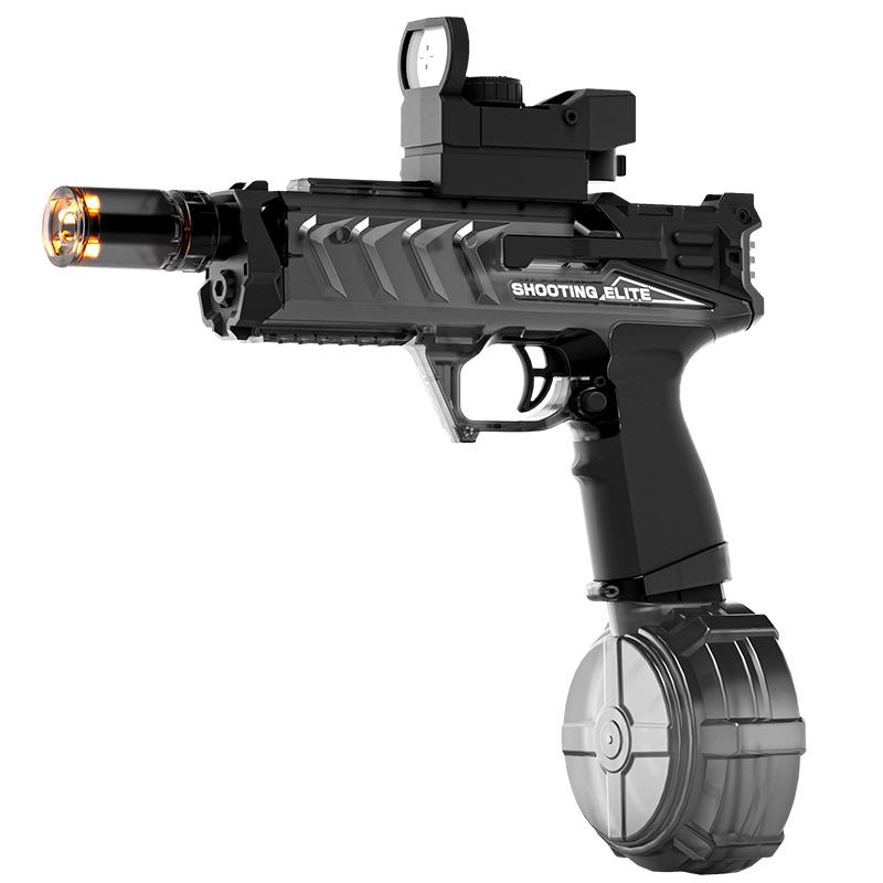 Электрический водяной пистолет высокого давления с эффектом имитации пламени, автоматическая непрерывная стрельба, летняя игрушка для бассейна на открытом воздухе для детей и взрослых