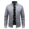 Men's Knitwear Is Worn Over A Fleece Thickened Cardigan Sweater Jacket