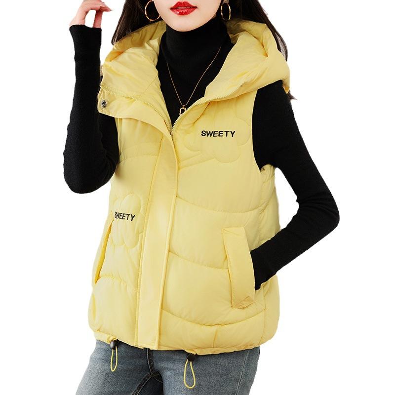 Весна и осень 2023, новое хлопковое пальто, жилет, женское теплое свободное модное и модное пальто