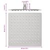 Rain Shower Head 304 Stainless Steel 20 x 20 cm Square