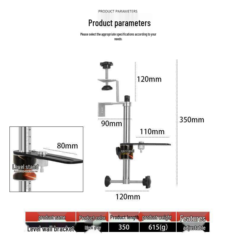 Woodworking Infrared Wall-Mounted Universal Rod Bracket
