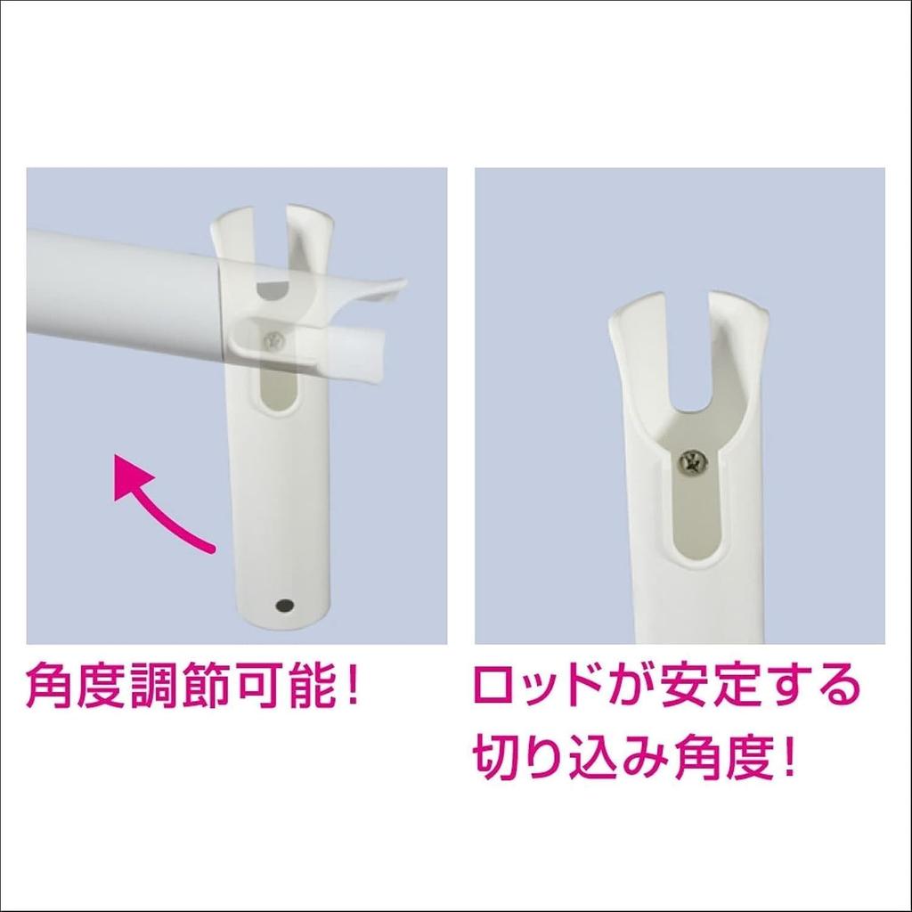 BMO JAPAN Rail Plastic Rod Holder (1 piece) & Jig Holder (Black) Set [20A0026 20A0043]