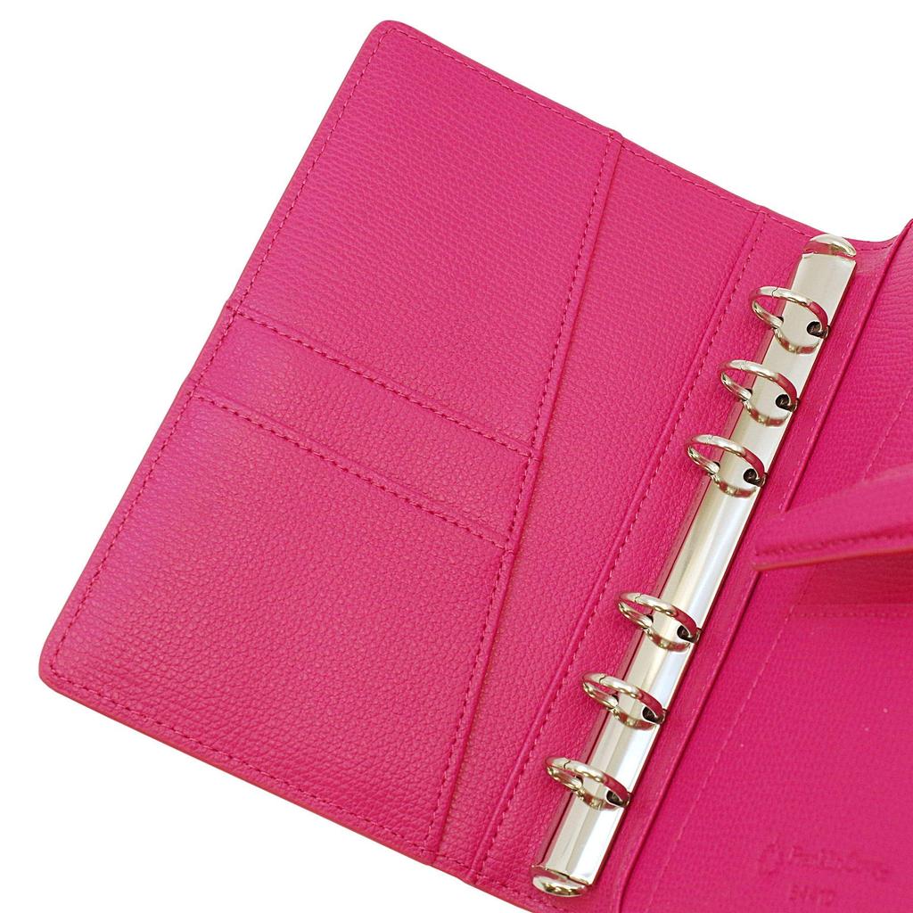 Franklin Planner Crumb Cloth Binder 64410, Pocket Size, 15mm, Passion Pink