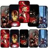 For iPhone 16 15 Xiaomi Redmi Note 13 12 11 Pro Max X 9 14 XR Samsung Galaxy A16 S24 S23 Plus A06Huawei OPPO IronMan Logo Marvel Iron Man Phone Case