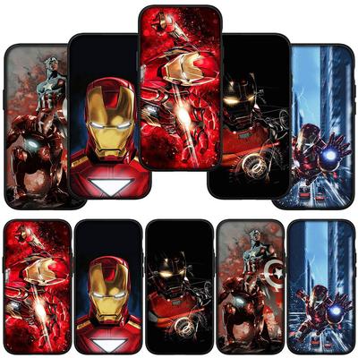 Для iPhone 16 15 Xiaomi Redmi Note 13 12 11 Pro Max X 9 14 XR Samsung Galaxy A16 S24 S23 Plus A06Huawei OPPO IronMan Logo Marvel Iron Man чехол для телефона
