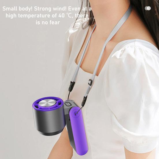 Ручной складной вентилятор со 100-скоростным регулируемым светодиодным дисплеем, USB-перезаряжаемый охлаждающий вентилятор, летний портативный дорожный мини-персональный вентилятор для улицы