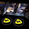 F-Ferrari-F Эмблема 2 шт. Светодиодная подсветка дверей автомобиля для Ferrari GTO 288 812 Stradale Roma Spider SF90 F430 Enzo Светодиодный HD проектор