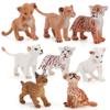 Realistic Tiger Lion Wildlife Baby Figures Pvc Collectible For Childrens Educational Gifts