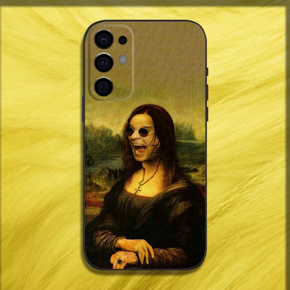 Чехол для телефона M-Mona Lisa Pat Dog Art для Samsung S24, S21, S22, S23, S30, Ultra, S20, Plus, Fe, Lite, Note, 10, 9, 5G, Черный, Мягкий
