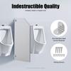 Urinal Partition Screen, 40x90cm Phenolic Laminate Board, Waterproof Fire-Resistant, with 304 Stainless Steel Brackets