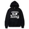 Fashion Casual Hoodies Sweatshirt Couples Hooded Pullover Hoodies Print King Queen Spring Winter Tops Men/Women Clothing