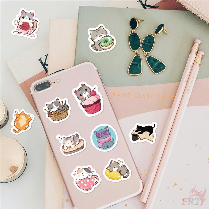 500 шт./рулон Q Sweet Cat Kids Rewards Stickers - DIY Scrapbooks Декор Альбом Запечатывание Этикетки Наклейки
