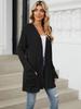 Осень и зима Новые женские трикотажные карманы с длинными рукавами Повседневный кардиган Куртка Длинный кардиган Женские топы Kawaii свитер