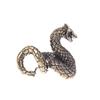 1Pc Antique Bronze Mini Snake Statue Miniature Figurines Zodiac Animal Interior Desk Decorations Tea Pets Ornaments Brass Crafts