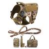 Military Large Dogs Harness Leash Molle Pouches Pet Golden Retriever Training Vest Tactical Harnesses For Dog Accessories