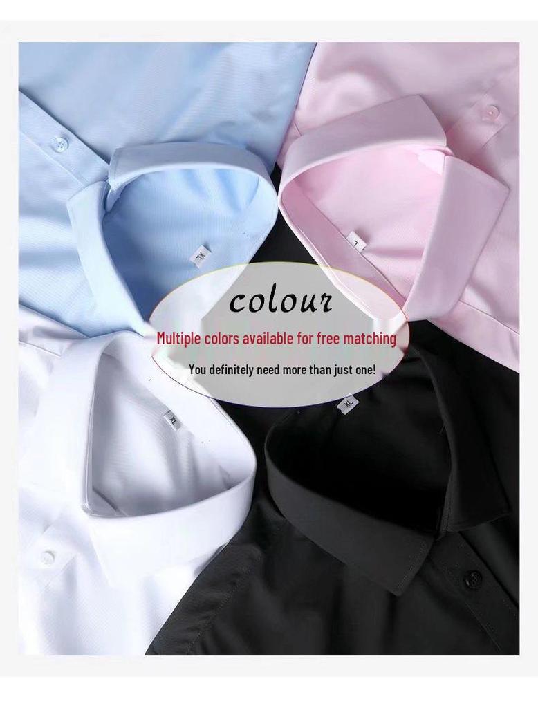 Мужская белая футболка с коротким рукавом и черная рубашка с длинным рукавом - Стильная летняя повседневная и деловая одежда