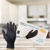 100PCS Black Thickened Disposable Gloves Nitrile Rubber Nitrile Latex Food - Grade for Dishwashing Household Waterproof Oil - Proof