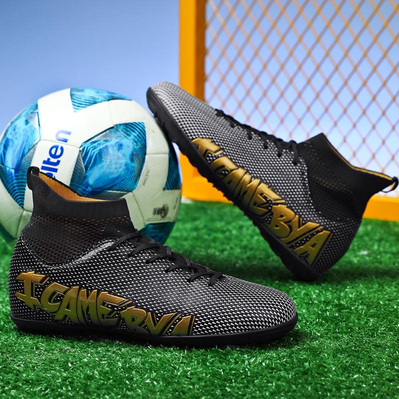 Модные большие футбольные бутсы с противоскользящими кроссовками, дышащие, удобные, легкие, детские футбольные бутсы EU31-48