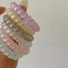 Frosted Jelly Ponytail Hair Band – Korean Style Solid Color Hair Accessories