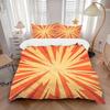 3 шт. Яркий комплект постельного белья Sunburst, Модный Классический Популярный Принт, Мягкий Удобный, Для Любого Сезона, Для Спальни, Гостевой Комнаты