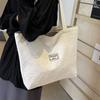 Korean Ins Niche Canvas Bag New Fashion Commuter Tote Bag Female College Students' Class Shoulder Bag