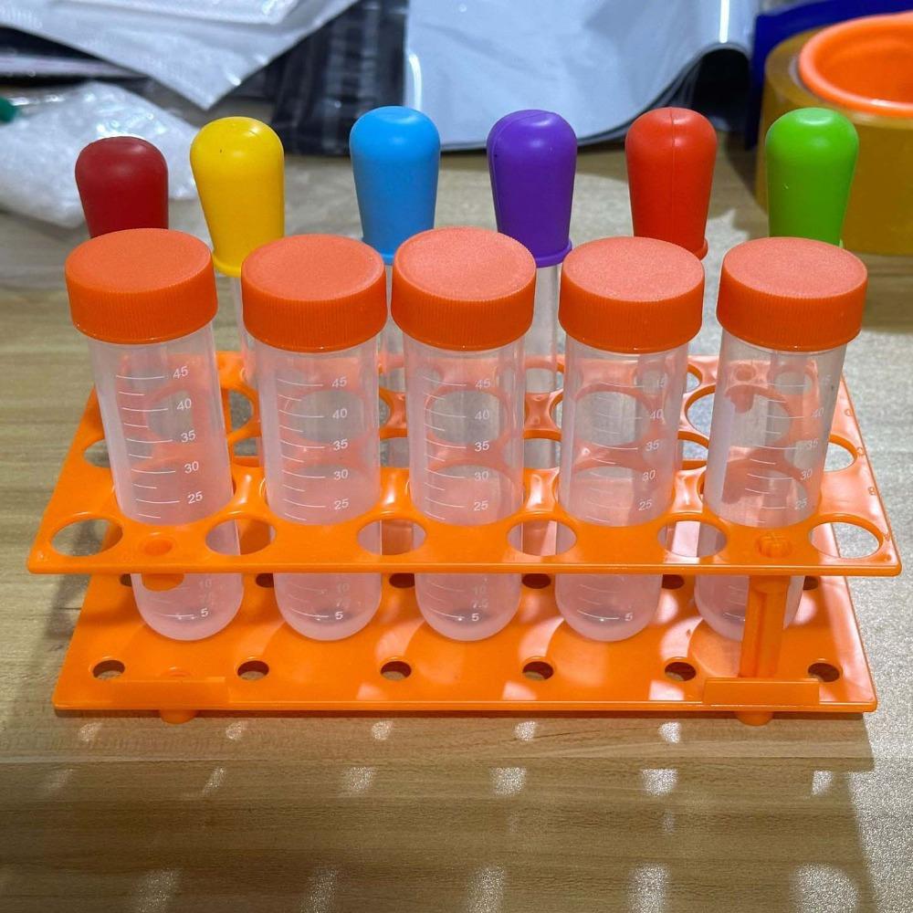 Learning Plastic Droppers Centrifuge Tube Holder Science Test Tubes Kids Test Tubes Student Use