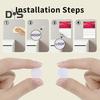 500Pcs Self-adhesive Dot 10MM Diameter Reusable Classroom School DIY Handmade Projects Nylon Sticky Back Hook Coin Round Fastener Tape