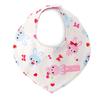 COLORFUL CANDY STYLE Bib for Neck Strap Baby Happy Bunny Friendly Bunny Dot with a pocket tissue pouch Girls, Type, Bib, Stylish, & (Polka White)