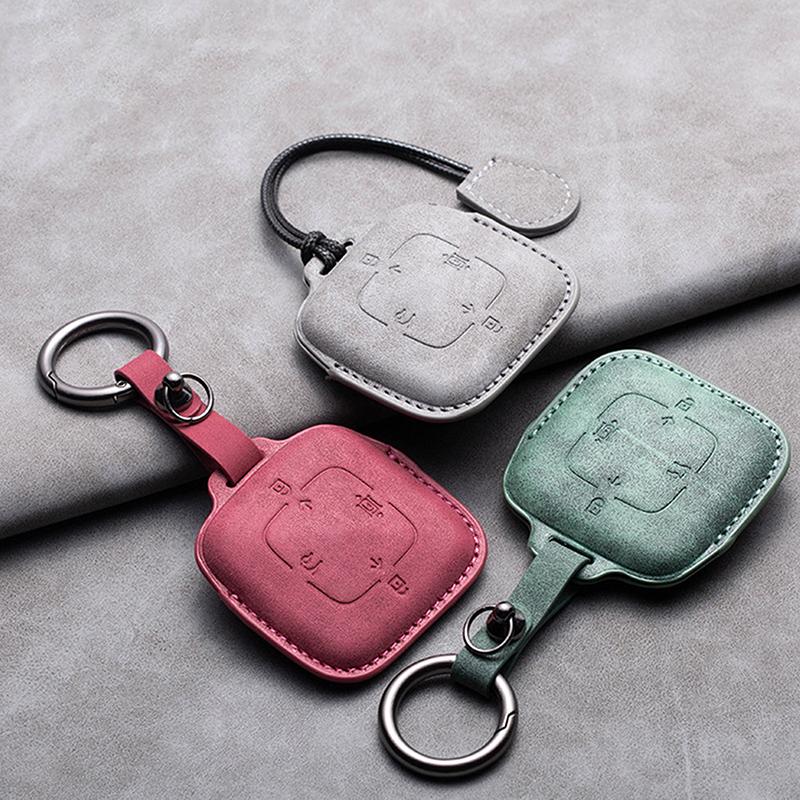 Кожаный чехол для автомобильного дистанционного ключа с 4 кнопками для Zeekr 001 X 2021 2022 2023 для Zeekr 001 009 с полной защитой, брелок для ключей