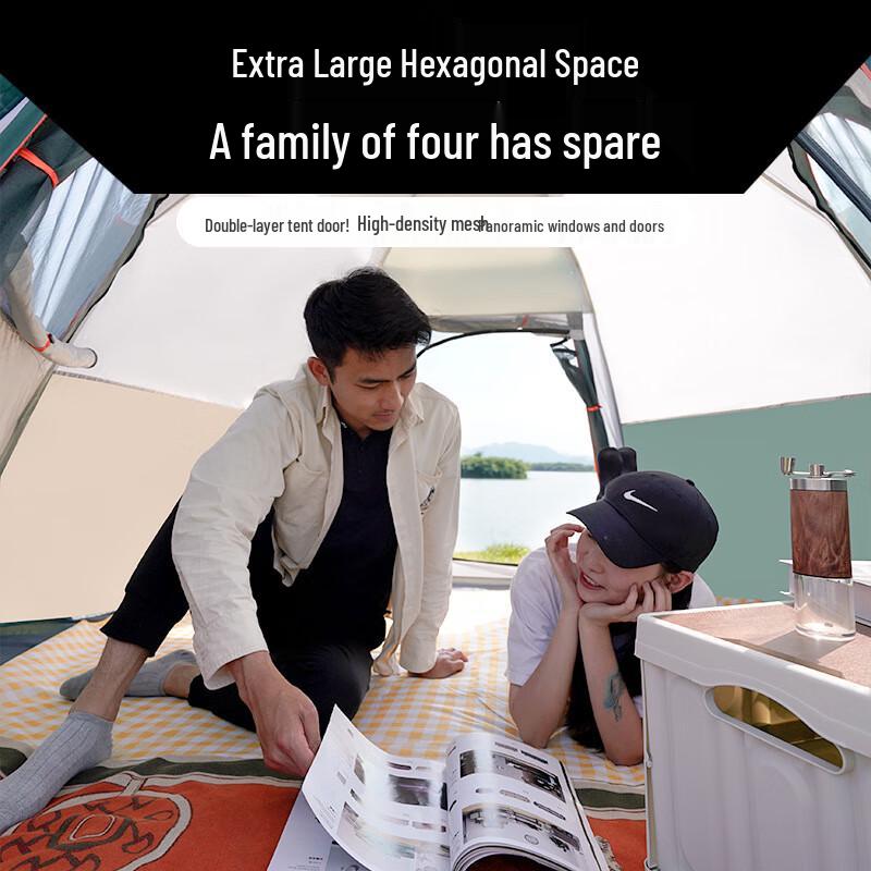 Thickened Automatic Hexagonal Outdoor Camping Tent