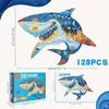 Пазл Акула из 128 деталей, Пазл Животные, Детский пазл