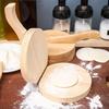 1 шт. Ручной работы из массива дерева, Кухонный инструмент для приготовления теста для пельменей, Ручной пресс, Артефакт для приготовления теста для пельменей, Для дома